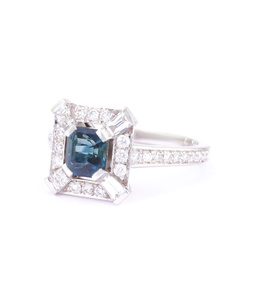 Saphir Bleu-vert De Tanzanie – 1,03 Carat, Non Chauffé, Naturel